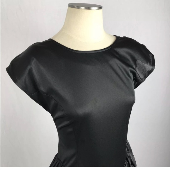 💕VTG Jackie O! Midi Dress Tiered Ruffles - Picture 2 of 7